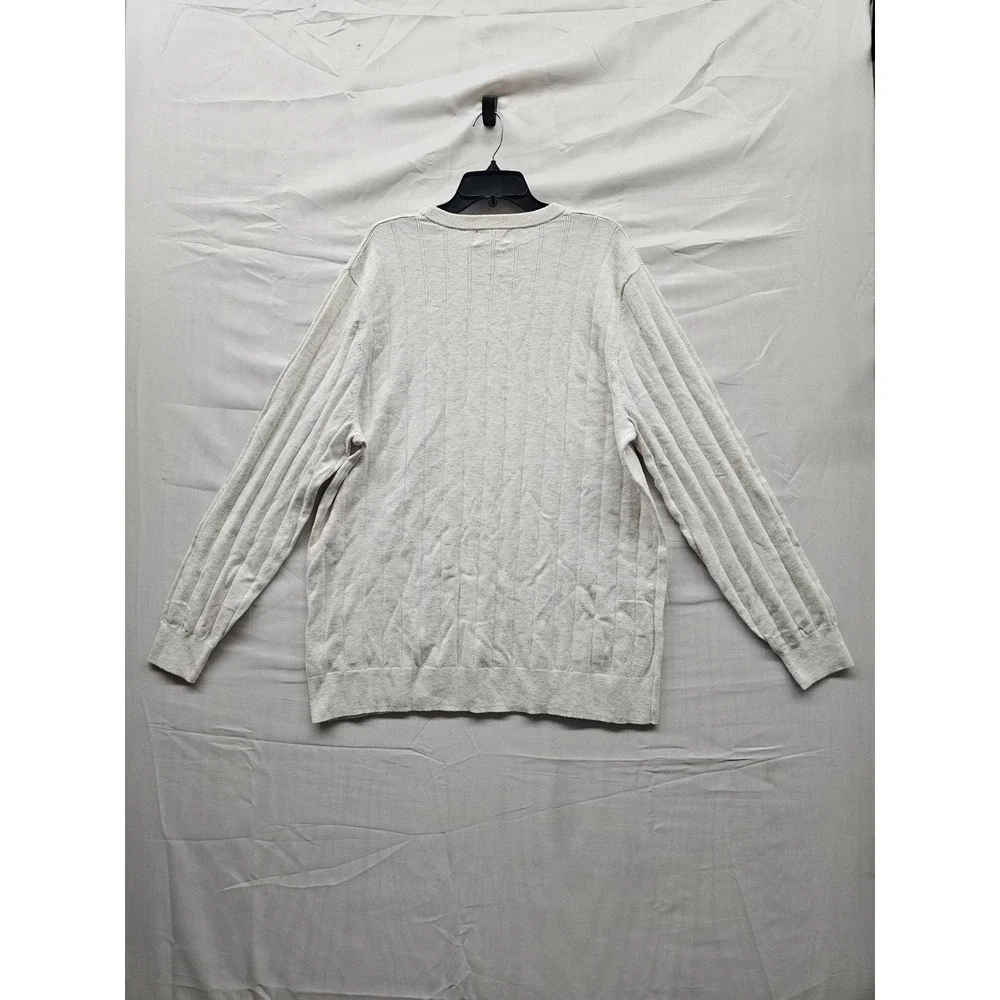 Goodfellow & Co‎ Mens XL Cream Soft Knit Crewneck Sweater Ribbed Long Sleeve New